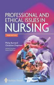 Cover of: Professional and Ethical Issues in Nursing