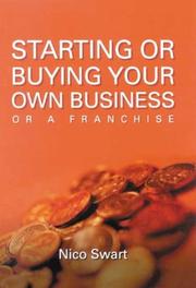 Cover of: Starting or Buying Your Own Business or a Franchise