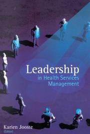 Cover of: Leadership in Health Services Management