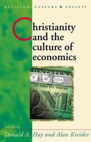 Cover of: Christianity and the Culture of Economics (University of Wales Press - Religion, Culture, and Society)