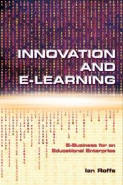 Cover of: Innovation and e-Learning: A Prospectus for an Educational Enterprise