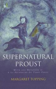 Cover of: Supernatural Proust by Margaret Topping