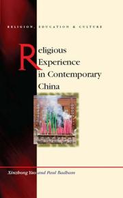 Cover of: Religious Experience in Contemporary China (University of Wales - Religion, Education, and Culture)