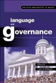 Cover of: Language and Governance (University of Wales Press - Politics and Society in Wales) by Colin H. Williams