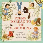 Cover of: Poems to Read to the Very Young by Josette Frank