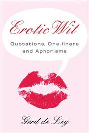 Cover of: Erotic Wit | Gerd de Ley