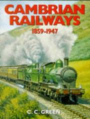 Cover of: Cambrian Railways, 1859-1947