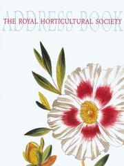 Cover of: The Royal Horticultural Society Address Book