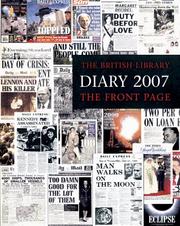 Cover of: British Library Diary 2007: Moments from History (Diary)
