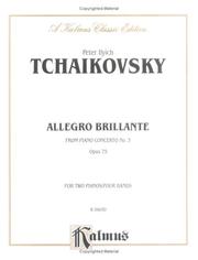 Cover of: Piano Concerto No. 3, Op. 75: 1st Movement (Allegro Brillante), Kalmus Edition
