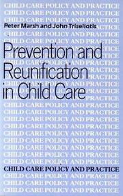 Cover of: Prevention and Reunification by Peter Marsh