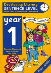 Cover of: Sentence Level: Year 1 (Developing Literacy)