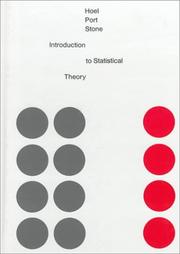 Cover of: Introduction to statistical theory