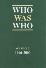 Cover of: Who Was Who (Reference) by 