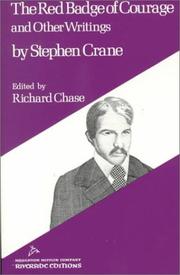 Cover of: Red Badge of Courage and Other Writings by Stephen Crane