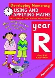 Cover of: Using and Applying Maths - Year R (Developing Numeracy)