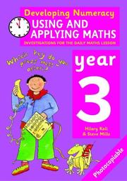 Cover of: Using and Applying Maths - Year 3 (Developing Numeracy)