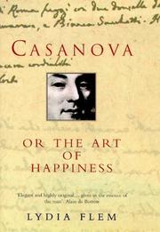 Cover of: Casanova Or the Art of Happiness