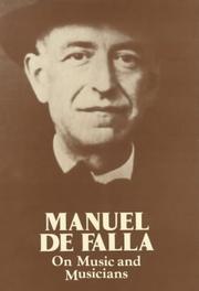 Cover of: On Music and Musicians | Manuel De Falla