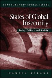 Cover of: States of Global Insecurity: Policy, Politics, and Society (Contemporary Social Issues)