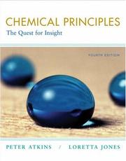 Cover of: Chemical Principles by Peter W. Atkins, Loretta Jones