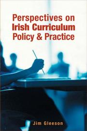 Cover of: Perspectives on Irish Curriculum Policy and Practice by Jim Gleeson