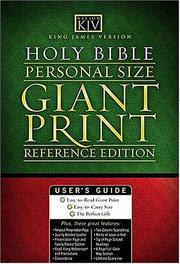 Cover of: KJV Personal Size Giant Print Reference Bible by KJV Translation