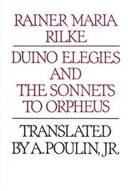 Cover of: Duino elegies and The sonnets to Orpheus by Rainer Maria Rilke