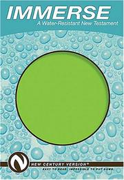 Cover of: Immerse: A Water-Resistant New Testament