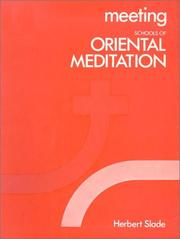 Cover of: Meeting Schools of Oriental Meditation (Meeting the Others)