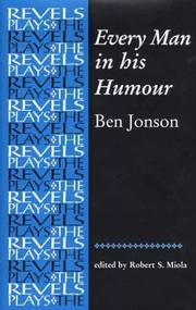 Cover of: Every Man in His Humour: Quarto Version (The Revels Plays)