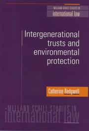 Cover of: Intergenerational Trusts and Environmental Protection (Melland Schill Studies in International Law)