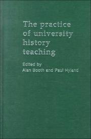 Cover of: The Practice of University History Teaching by 