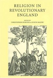 Cover of: Religion in Revolutionary England