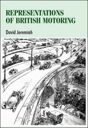 Cover of: Representations of British Motoring (Studies in Design)