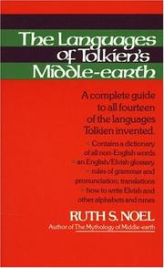 The Languages of Tolkien's Middle-earth by Ruth S. Noel