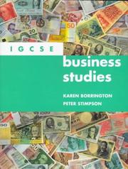 Cover of: IGCSE Business Studies (International Gcse Syllabus)
