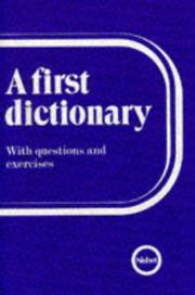 Cover of: A First Dictionary by Walter D. Wright