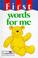 Cover of: First Words for Me