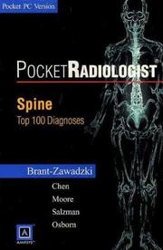 Cover of: PocketRadiologist - Spine: Top 100 Diagnoses,  CD-ROM PDA Software - Pocket PC Version (PocketRadiologist)