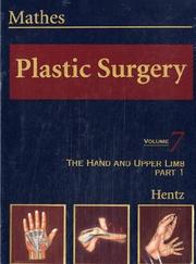 Cover of: Plastic Surgery, Hand Part 1 (Plastic Surgery)