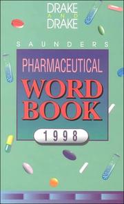 Cover of: Saunders Pharmaceutical Word Book by Ellen Drake