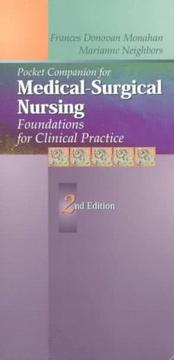 Cover of: Pocket Companion for Medical-Surgical Nursing by Frances Donovan, Ph.D. Monahan, Marianne Neighbors