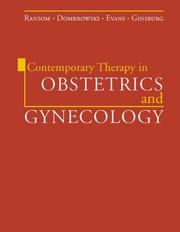 Cover of: Contemporary Therapy in Obstetrics & Gynecology | 