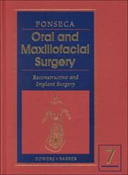 Cover of: Oral and Maxillofacial Surgery by Raymond J. Fonseca, Raymond J. Fonseca