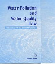 Cover of: Water Pollution and Water Quality Law