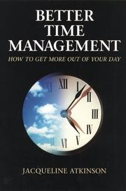 Cover of: Time Management Book Better Time Management