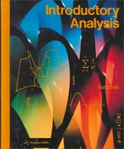 Cover of: Introductory Analysis/Grade 12 (2-12700)