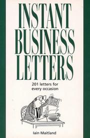 Cover of: Instant Business Letters