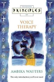 Cover of: Principles of Voice Therapy